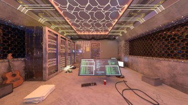 Gözlem odasının 3 boyutlu görüntülemesi