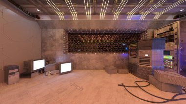 3D rendering of the observation room