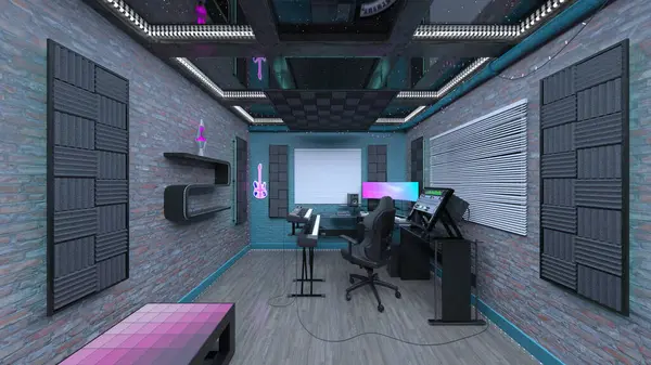 Rendering Private Room — 图库照片
