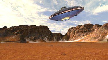 UFO 'nun 3B canlandırması.