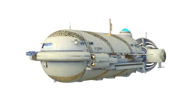Bir uzay gemisinin 3d görüntülemesi