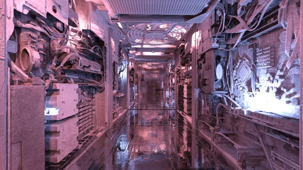 Makine odasının 3B görüntülemesi