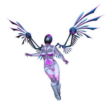 Bir siber kadının 3 boyutlu canlandırması