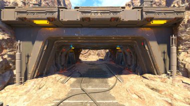 Gezegen keşif üssünün 3 boyutlu görüntülemesi