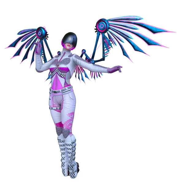 Bir siber kadının 3 boyutlu canlandırması