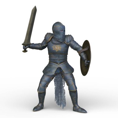 Bir şövalyenin 3 boyutlu canlandırması