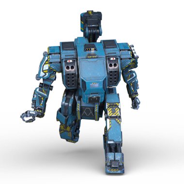 Bir savaş robotunun 3 boyutlu canlandırması
