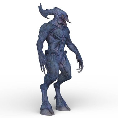 Bir canavarın 3D canlandırması