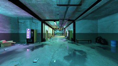 Koridorun 3B görüntülemesi