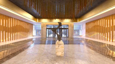 Giriş lobisinin 3 boyutlu görüntülemesi