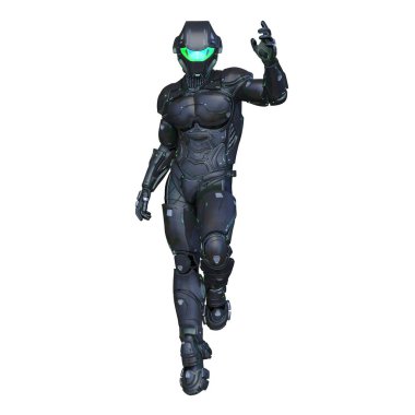 Bir siber adamın 3 boyutlu canlandırması