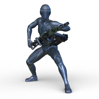 Bir siber savaşçının 3 boyutlu canlandırması