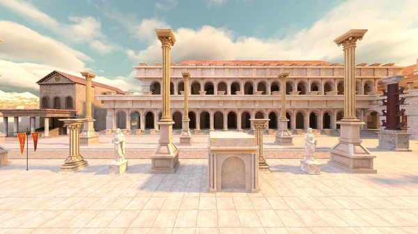 3D rendering of the palace at the summit