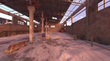 Terk edilmiş deponun 3D görüntüsü