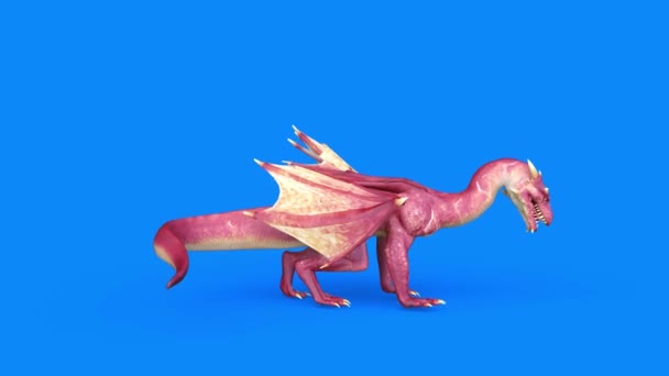 Renderização Pterossauro — Vídeo de Stock