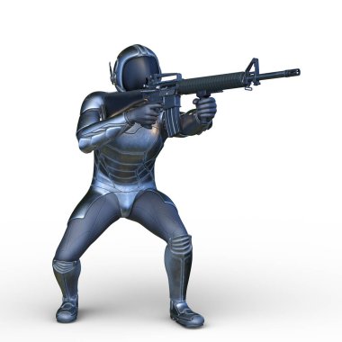 Bir siber adamın 3 boyutlu canlandırması