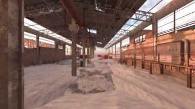 Terk edilmiş deponun 3D görüntüsü