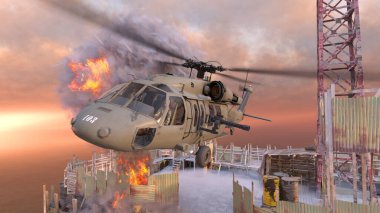 Helikopterin 3 boyutlu görüntülemesi