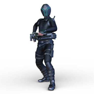 Bir siber adamın 3 boyutlu canlandırması