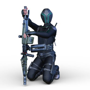 Bir siber adamın 3 boyutlu canlandırması