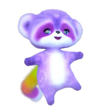 Bir rakunun 3 boyutlu canlandırması