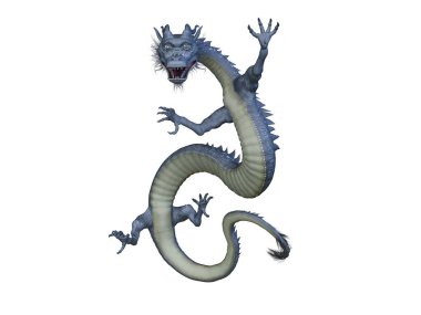 Bir ejderhanın 3D canlandırması