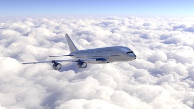 Bir uçağın 3B görüntülemesi