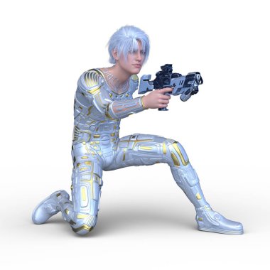 Bir siber adamın 3 boyutlu canlandırması