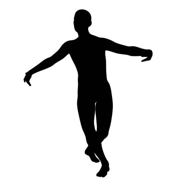 Üç boyutlu bir siluet adam görüntüsü