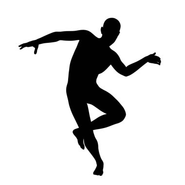 Üç boyutlu bir siluet adam görüntüsü