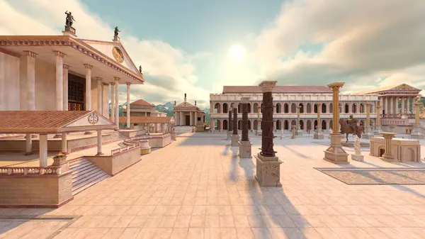 3D rendering of the palace at the summit