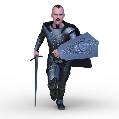 Bir şövalyenin 3 boyutlu canlandırması