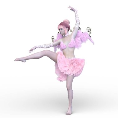 3D rendering of a fairy