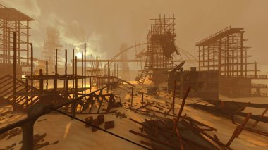 Terk edilmiş tabanın 3B canlandırması