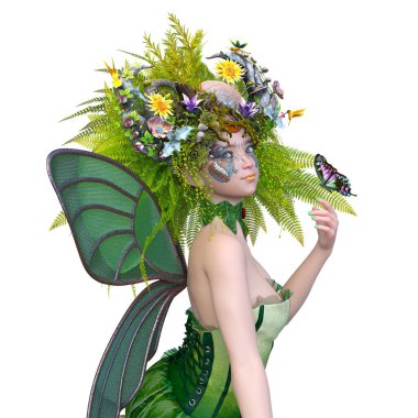 Kelebek perisinin 3 boyutlu canlandırması