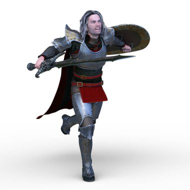 Bir şövalyenin 3 boyutlu canlandırması