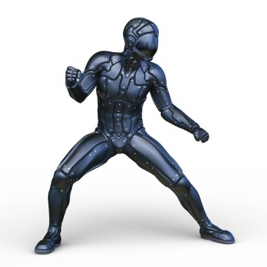 Bir siber adamın 3 boyutlu canlandırması