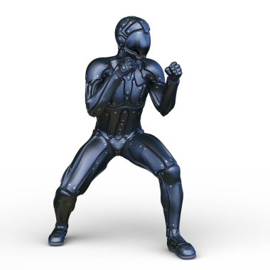 Bir siber adamın 3 boyutlu canlandırması