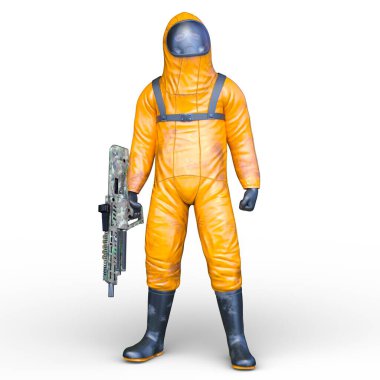 Bir siber savaşçının 3 boyutlu canlandırması