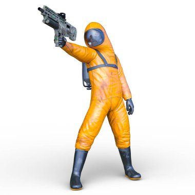 Bir siber savaşçının 3 boyutlu canlandırması