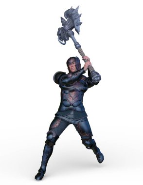 Bir şövalyenin 3 boyutlu canlandırması