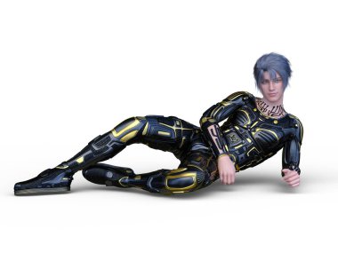 Bir siber adamın 3 boyutlu canlandırması