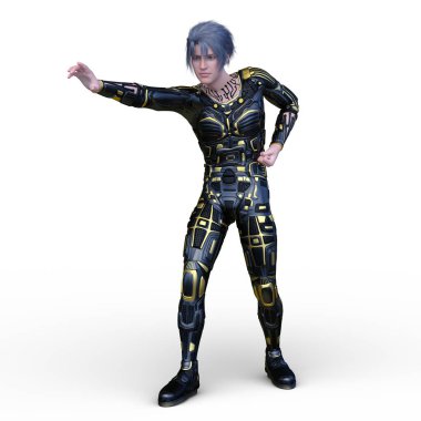 Bir siber adamın 3 boyutlu canlandırması