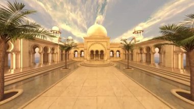 Saray avlusunun 3D görüntüsü