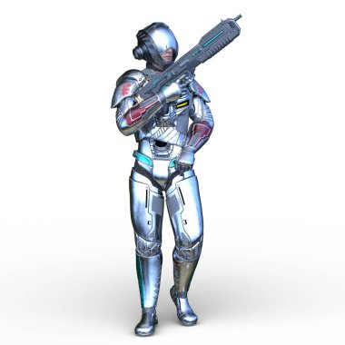 Bir siber savaşçının 3 boyutlu canlandırması