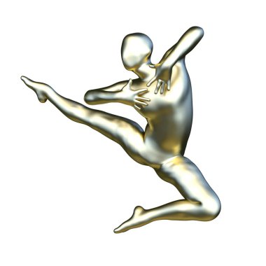 Poz veren bir adamın 3B görüntüsü