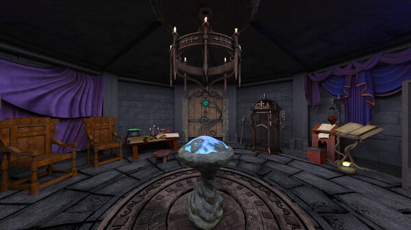 3D rendering of the wizard room