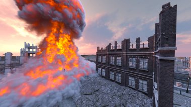 İzole edilmiş üssün 3 boyutlu görüntülenmesi saldırı altında