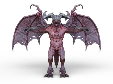 bir iblis 3D render