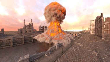 İzole edilmiş üssün 3 boyutlu görüntülenmesi saldırı altında